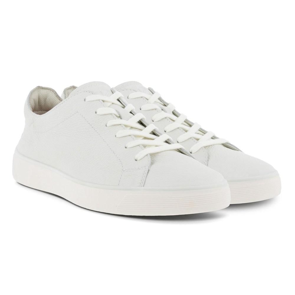 Tenis Hombre - ECCO Street Tray Laced - Blancos - ONG960185